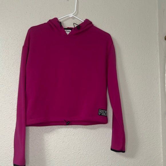 PINK Cropped Hoodie - Picture 2 of 5